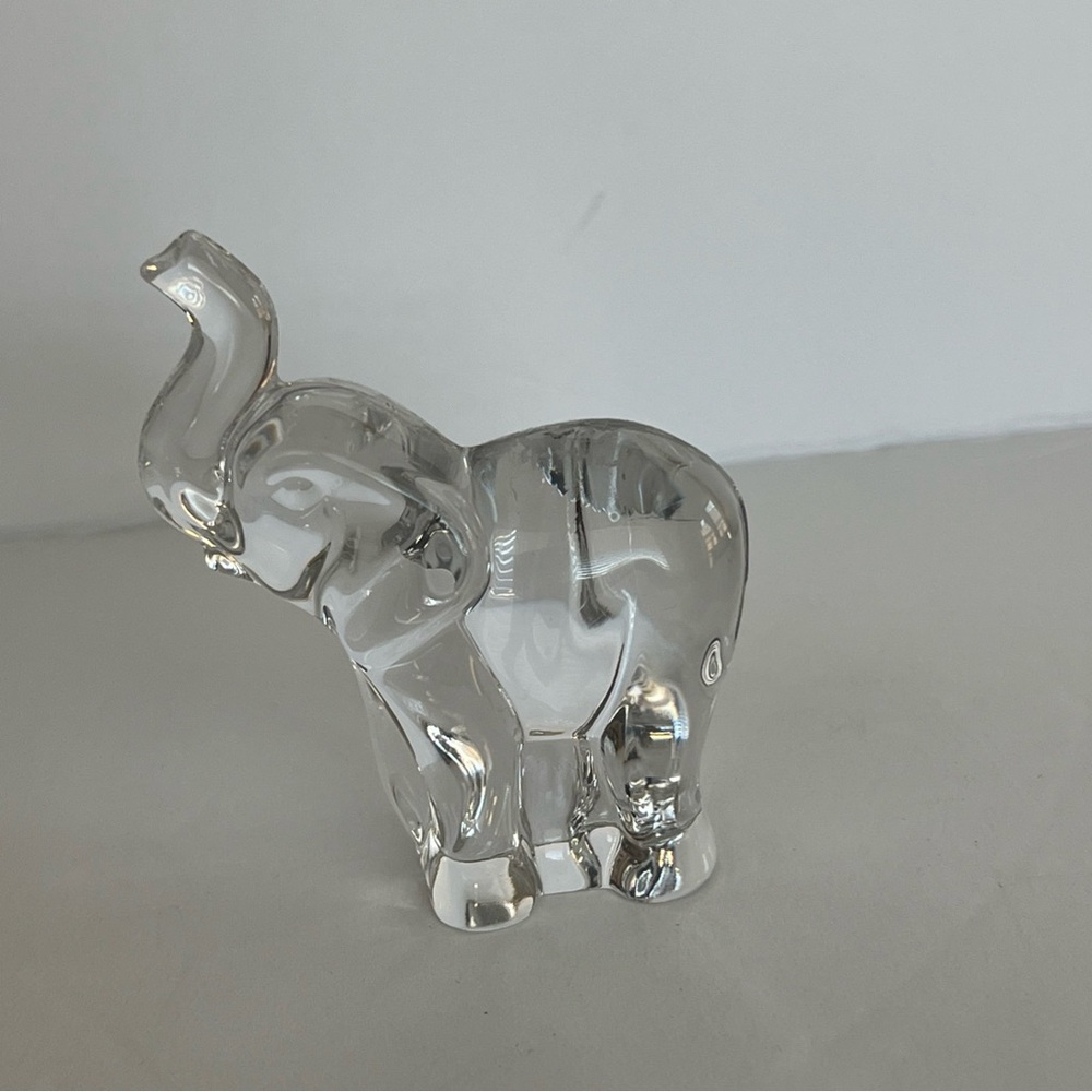 Bohemia Czech Republic 24% Fine Lead Crystal Elephant collectible Figurine NWT